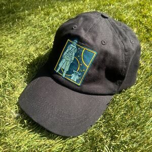 Disney Star Wars Mandalorian Grugu Baby Yoda Black Adjustable SnapBack Dad Hat